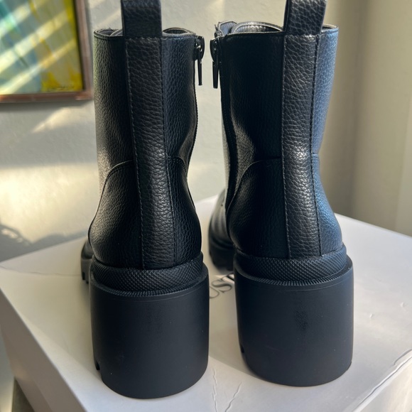 JustFab Averie Lace-up Ankle Boot - Picture 4 of 9